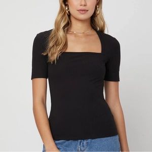 Chic square neck top